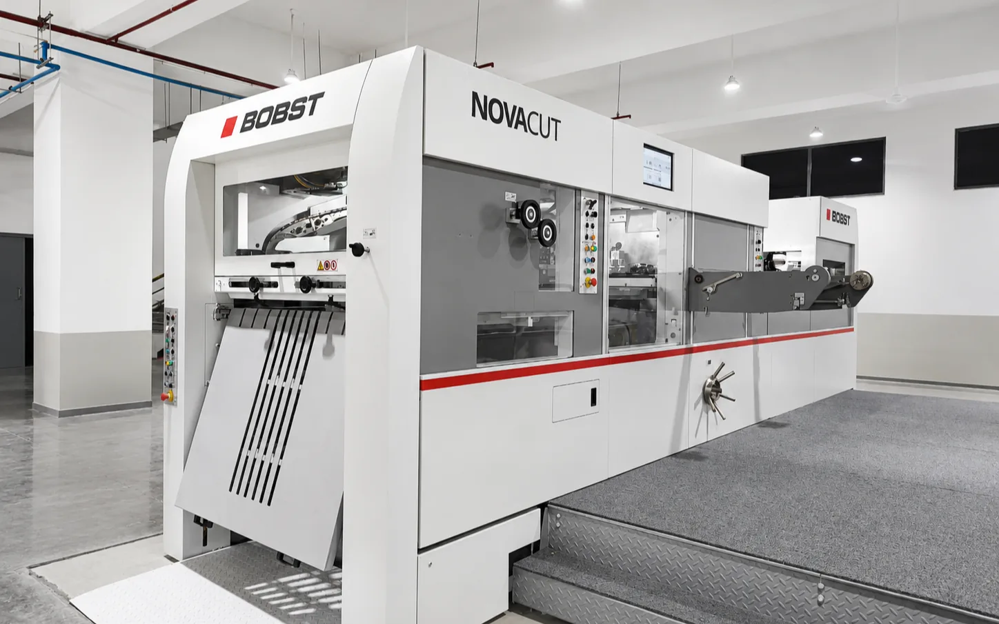 The cutting station of the Bobst Novacut die cutter